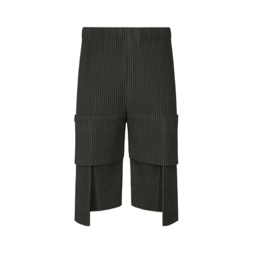 Pleated Cargo Shorts
