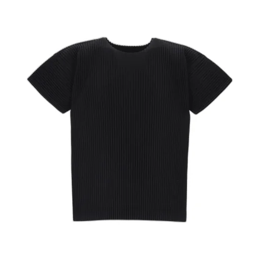 Pleated Crewneck T-Shirt