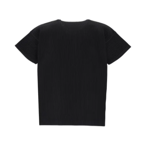 Pleated Crewneck T-Shirt