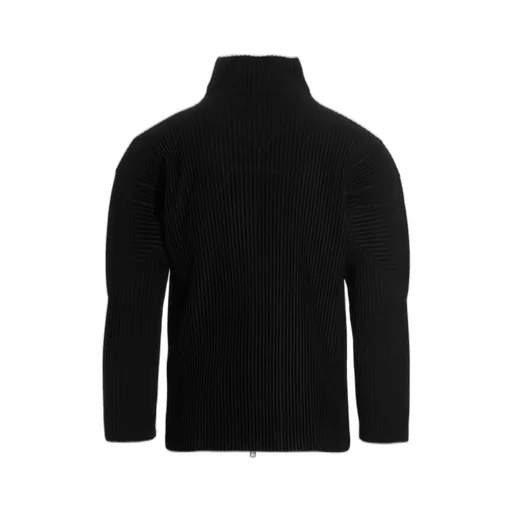 Pleated Stand Collar Shirt Jacket