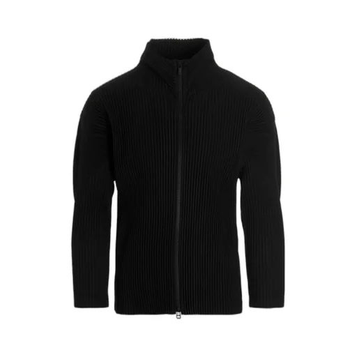Long-Sleeved Zip-Up Cardigan