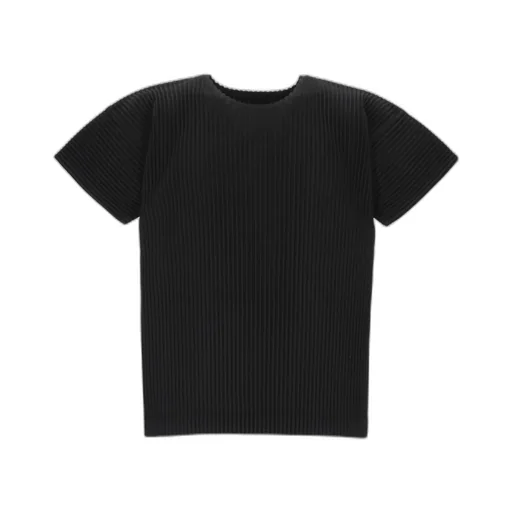 Pleated Crewneck T-Shirt