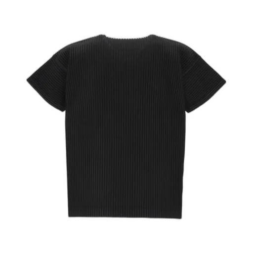 Pleated Crewneck T-Shirt