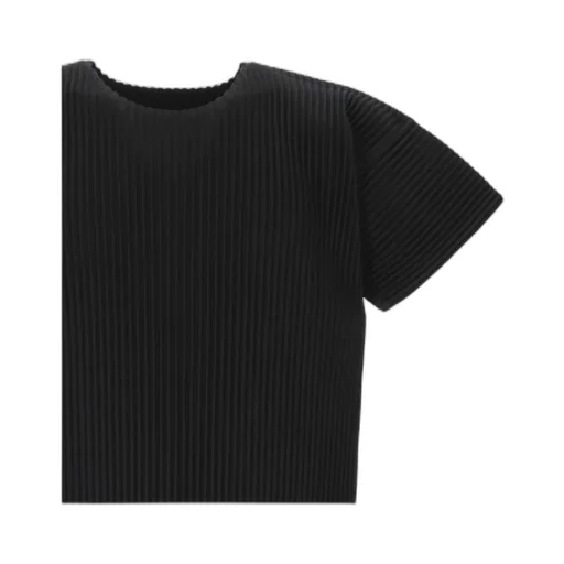 Pleated Crewneck T-Shirt