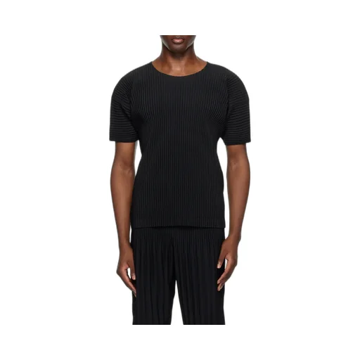 Pleated Crewneck T-Shirt