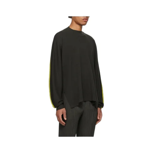 Framework Knit Striped Wool Jumper