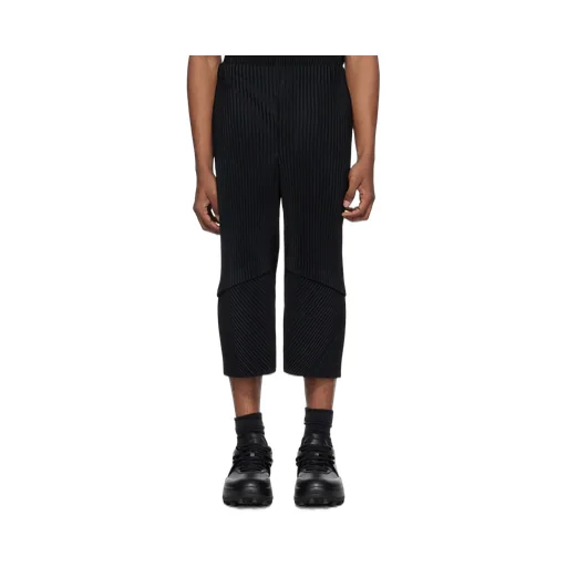 Horn Shaped Pleated Casual Pants