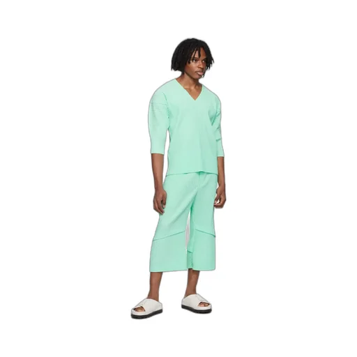 Horn Shaped Pleated Casual Pants