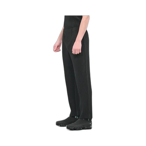 Basic Mid-Rise Tapered Trousers