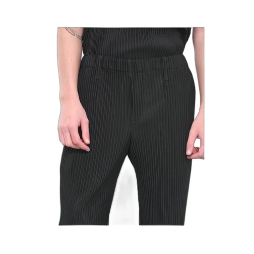 Basic Mid-Rise Tapered Trousers