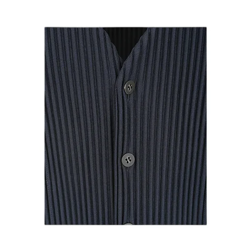 V-Neck Plissé Waistcoat