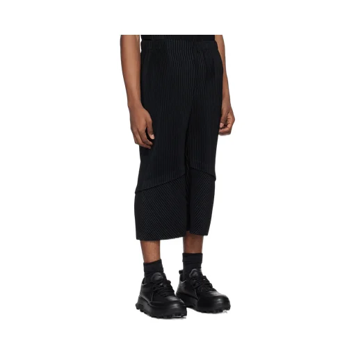 Horn Shaped Pleated Casual Pants