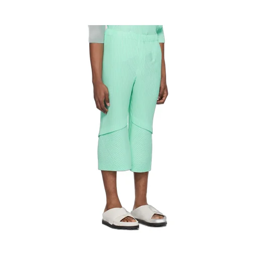 Horn Shaped Pleated Casual Pants