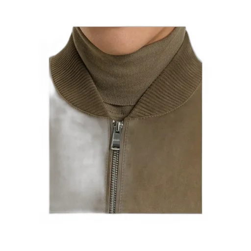 H Muller Zipped Bomber Jacket