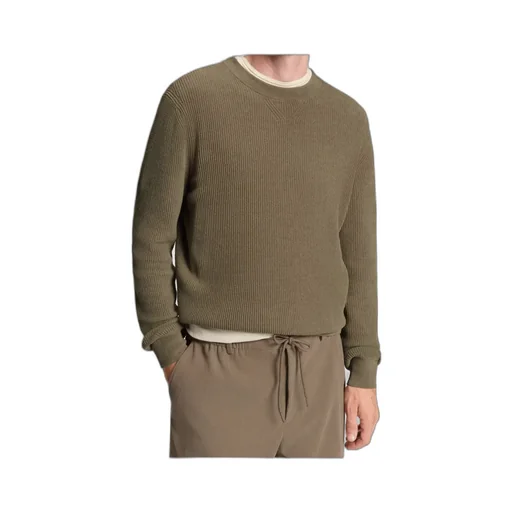 Ribbed Crew-Neck Sweater