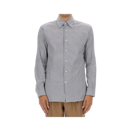 Striped Button-Down Shirt