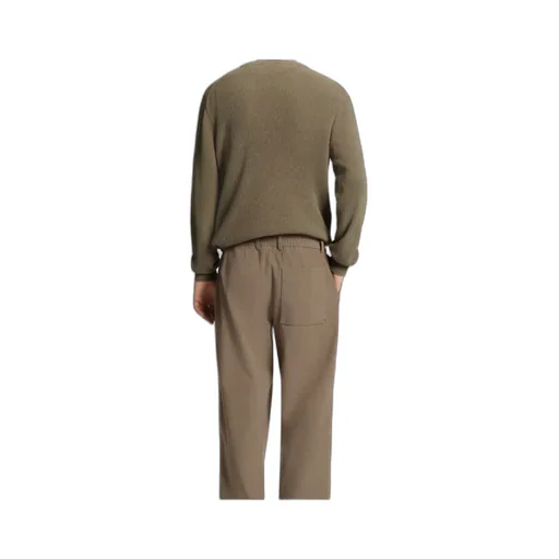 Ribbed Crew-Neck Sweater