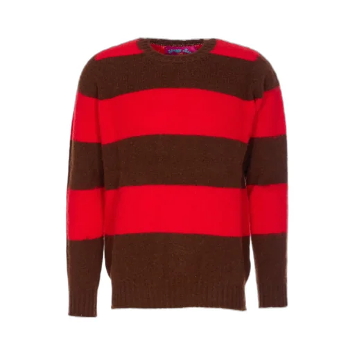 Shaggy Bear Striped Sweater