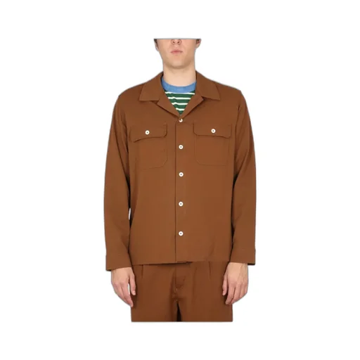 Long-Sleeved Lapel Shirt
