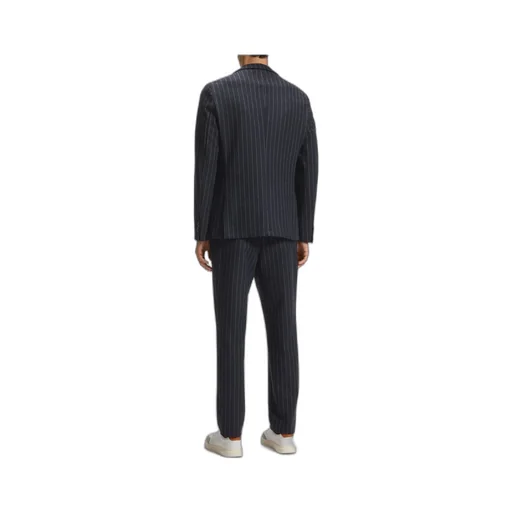 Pinstripe Single-Breasted Jacket
