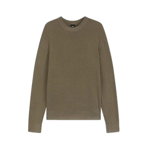 Ribbed Crew-Neck Sweater