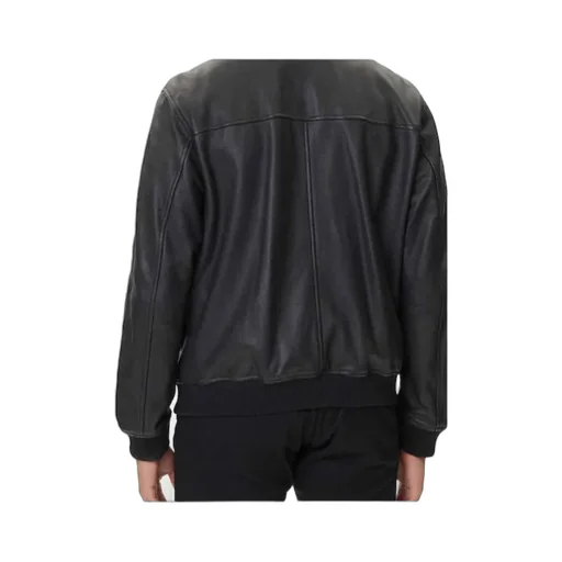 Zip-Up Leather Jacket