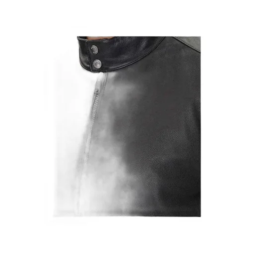 Zip-Up Leather Jacket