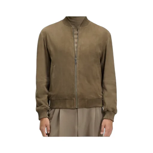 H Muller Zipped Bomber Jacket
