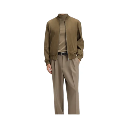 H Muller Zipped Bomber Jacket