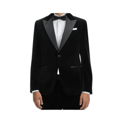 Shawl-Lapel Cotton Jacket