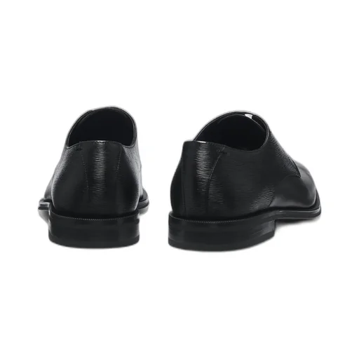 Textured Leather Derby Shoes