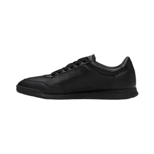 Logo-Stamp Leather Sneakers