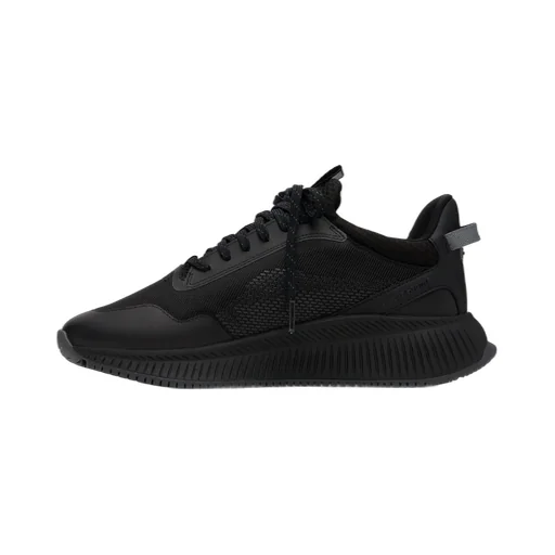 Textured Lace-Up Low-Top Sneakers