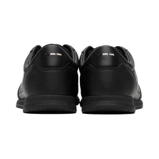 Logo-Stamp Leather Sneakers