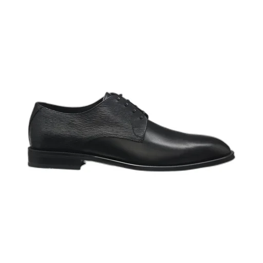 Textured Leather Derby Shoes