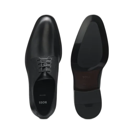 Textured Leather Derby Shoes