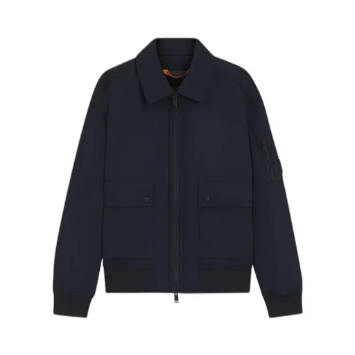 Patch-Pocket Bomber Jacket