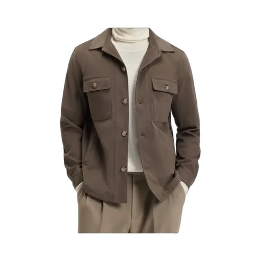 Long-Sleeved Shirt-Style Jacket