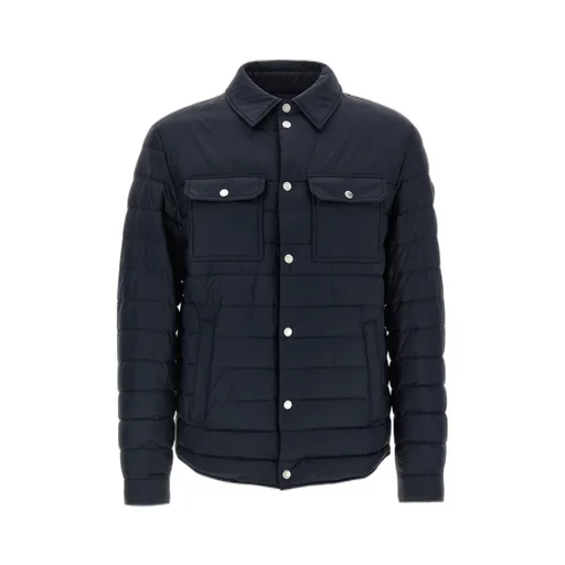 Quilted Shirt-Collar Padded Jacket