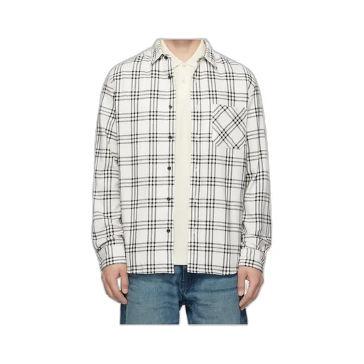 Checked Chest-Pocket Shirt