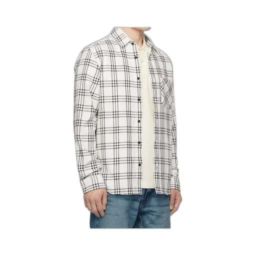 Checked Chest-Pocket Shirt