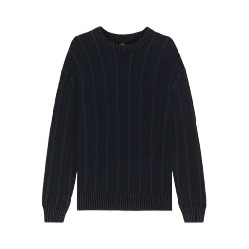 Ribbed Crew-Neck Sweater