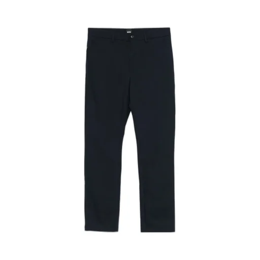 Cotton-Blend Straight-Leg Trousers