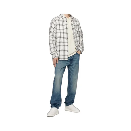 Checked Chest-Pocket Shirt