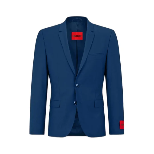 Single-Breasted Wool-Blend Blazer