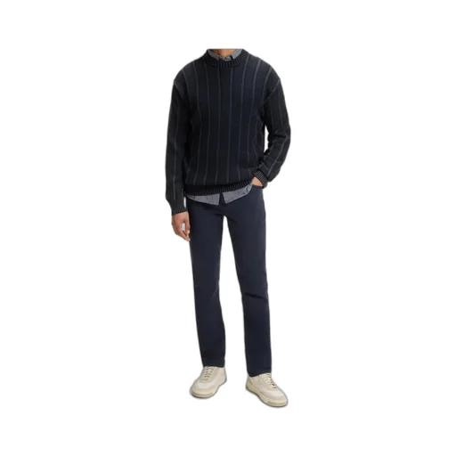 Ribbed Crew-Neck Sweater