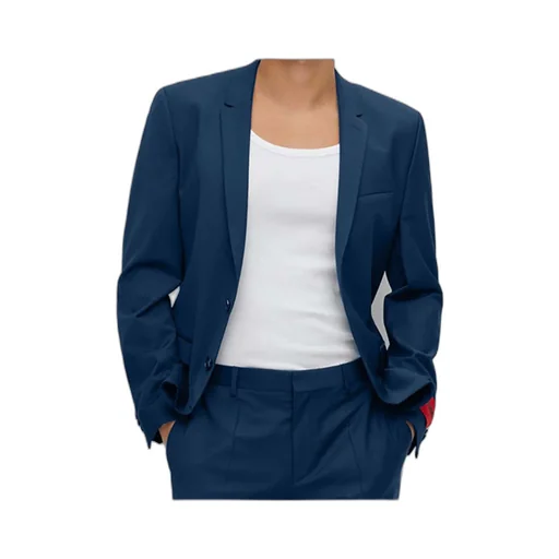 Single-Breasted Wool-Blend Blazer