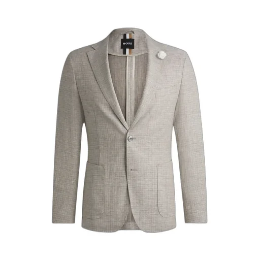 Micro-Patterned Slim Fit Blazer