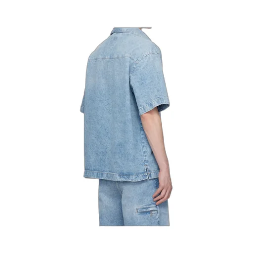 Short-Sleeve Button-Fastening Shirt