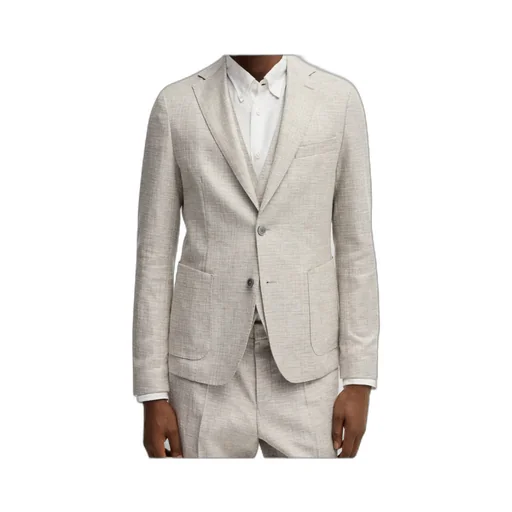 Micro-Patterned Slim Fit Blazer
